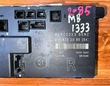 2002-2009 Mercedes-Benz E-Class W211 Front Right Side Door Control Module A2118702085 OEM