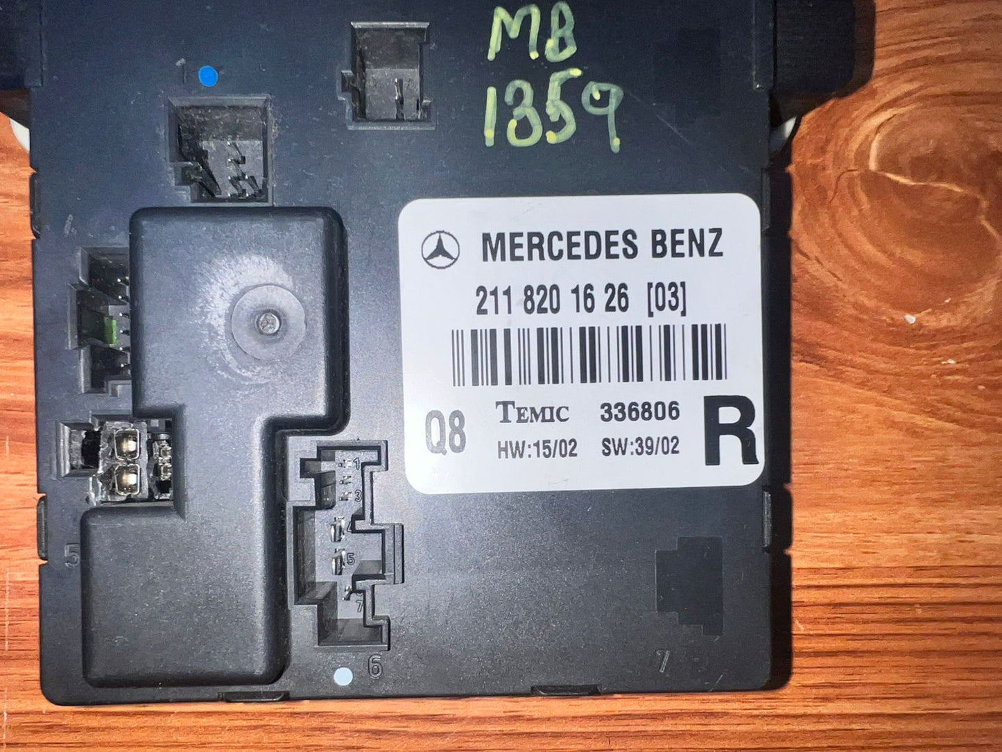 Mercedes-Benz E-Class W211 Rear Right Door Control Module A2118201626 OEM