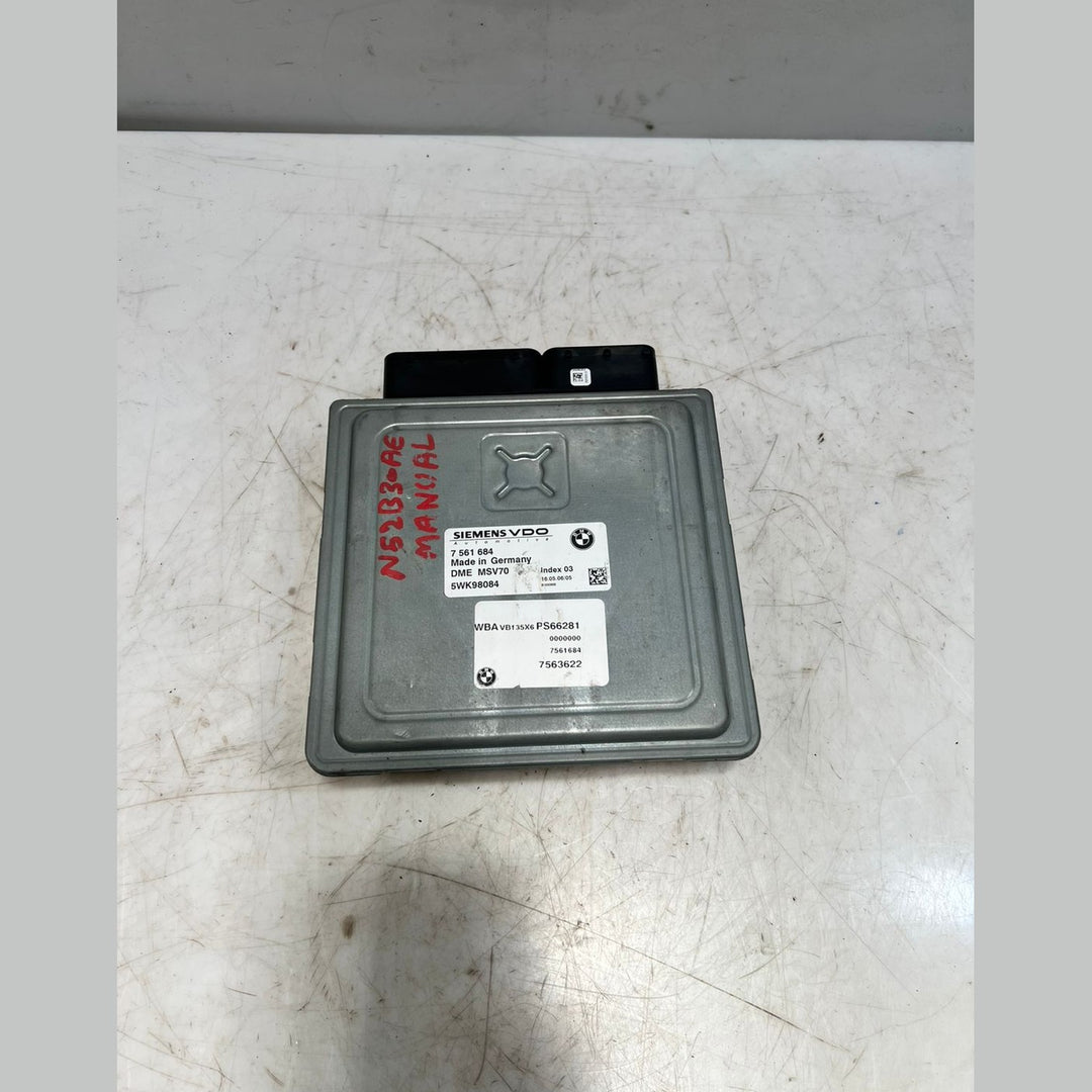 BMW E60 E61 E90 E91 N52 B30A MANUAL 2.5L 3.0L Engine ECU Computer DME MSV70 (7561684) – OEM