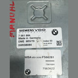 BMW E60 E61 E90 E91 N52 B30A MANUAL 2.5L 3.0L Engine ECU Computer DME MSV70 (7561684) – OEM