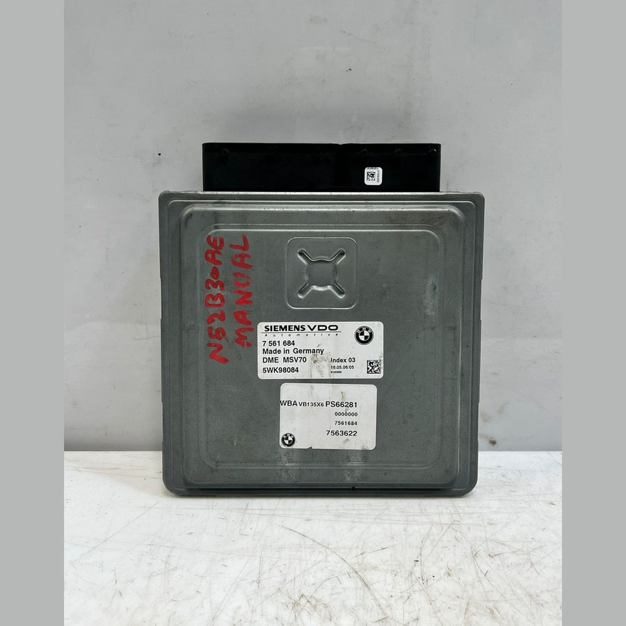 BMW E60 E61 E90 E91 N52 B30A MANUAL 2.5L 3.0L Engine ECU Computer DME MSV70 (7561684) – OEM