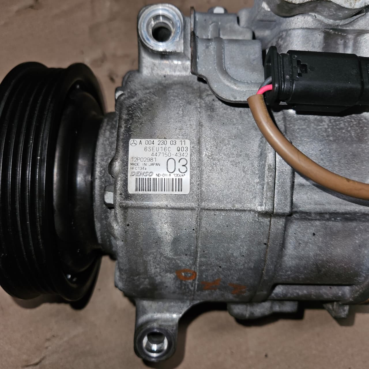 2016 Mercedes-Benz B250 A/C Air Conditioning Compressor A0042300311 W246 W176 OEM