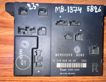 Mercedes-Benz SL-Class R230 Door Central Lock Control Unit FR A2308205826 OEM