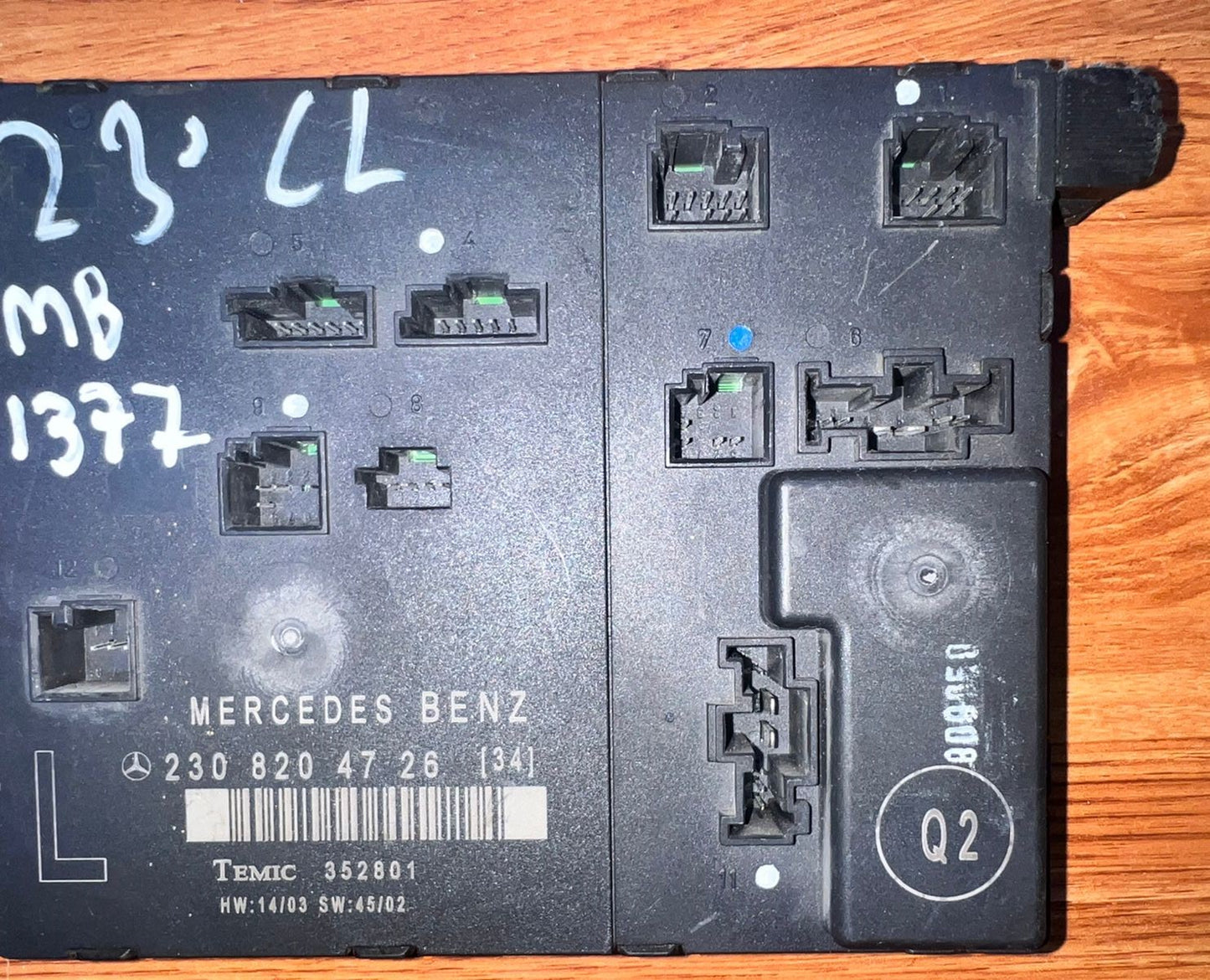 2006 Mercedes-Benz SL500 Door Control Unit A2308204726 R230 SL-Class OEM