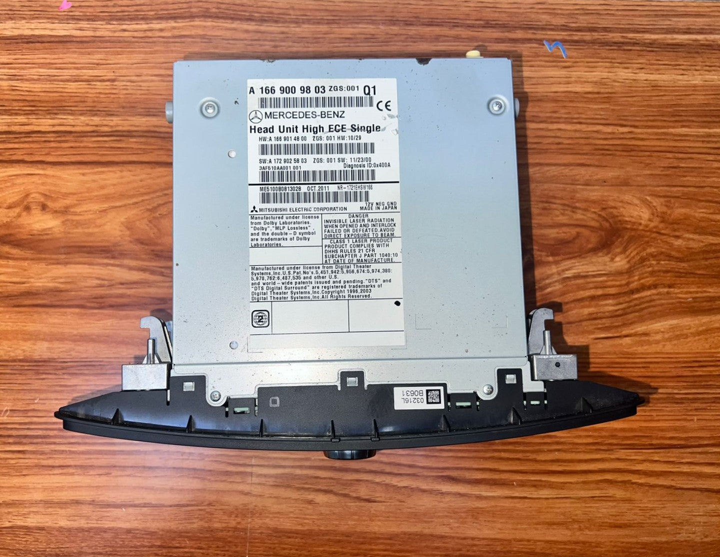 Mercedes-Benz ML-Class Navigation Radio A1669009803 ML W166 and GL X166