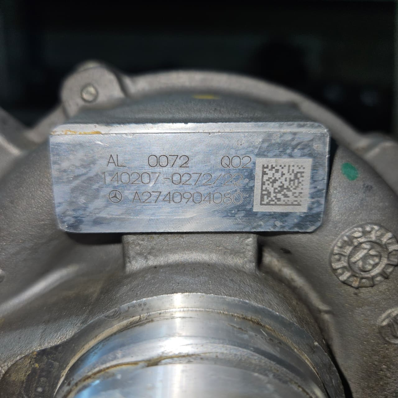 2012 Mercedes-Benz C200 Turbocharger A2740904080 C-Class C200 C250 OEM