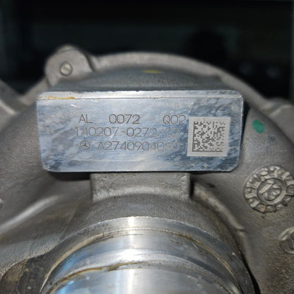 2012 Mercedes-Benz C200 Turbocharger A2740904080 C-Class C200 C250 OEM