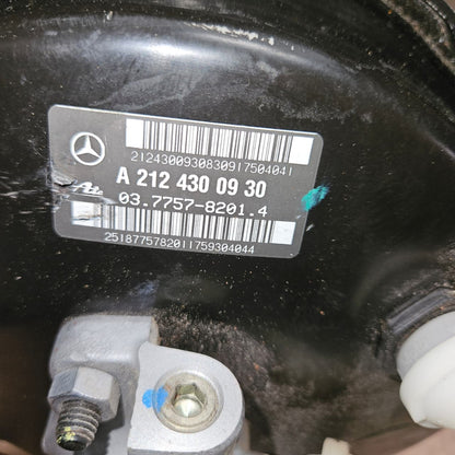 Mercedes-Benz Brake Booster A2124300930 E-Class W212 C-Class W204 OEM