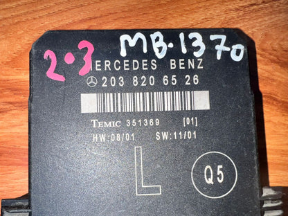 Mercedes-Benz C-Class W203 Rear Left Door Control Unit A2038206526 OEM