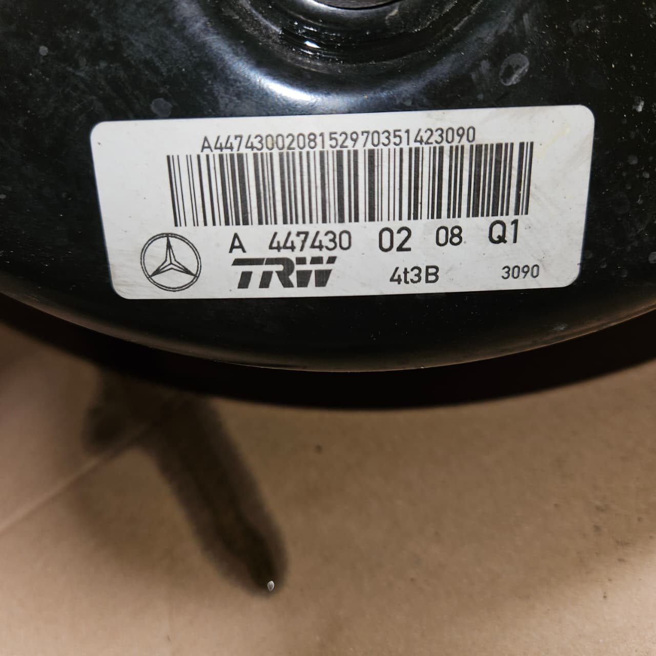 2015 Mercedes-Benz Viano Brake Servo Booster A4474300208 Vito Viano W639 W447 OEM