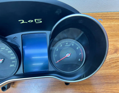 2015-2020 Mercedes-Benz C-Class Instrument Cluster A2059009915 W205 C-Class OEM