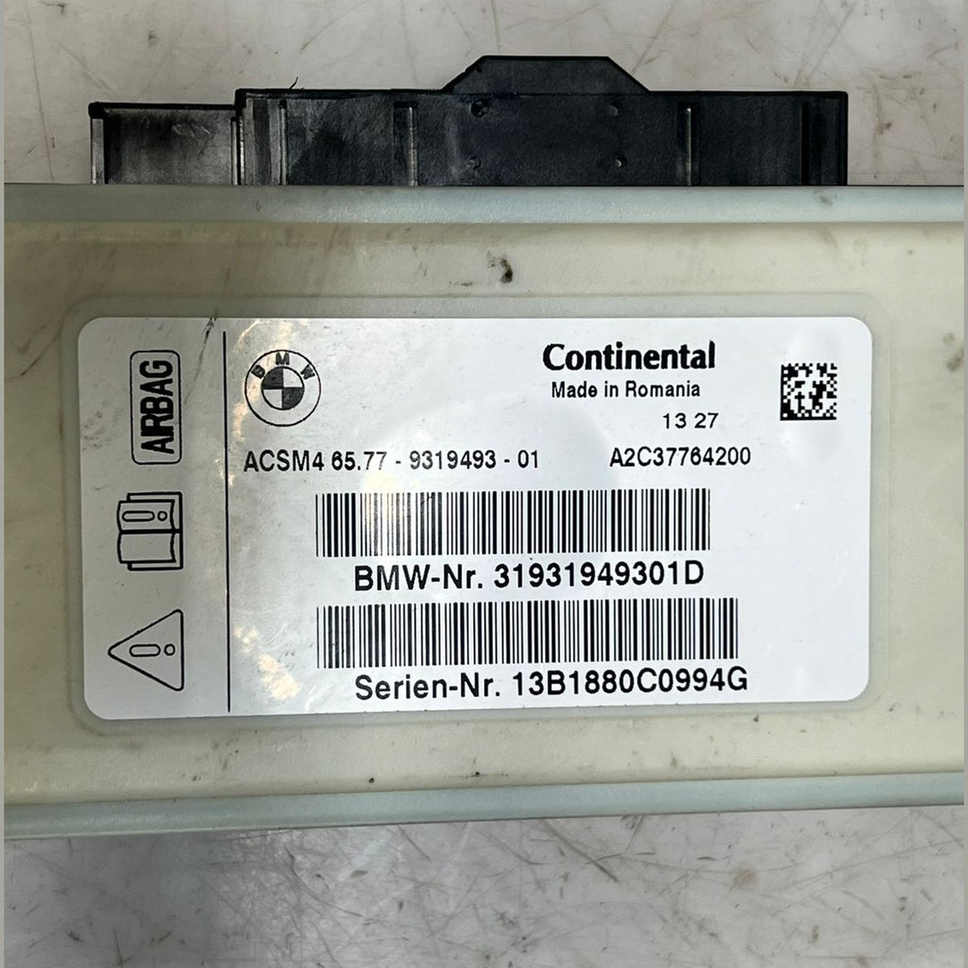 BMW Airbag SRS Control Module ECU (9319493) – OEM