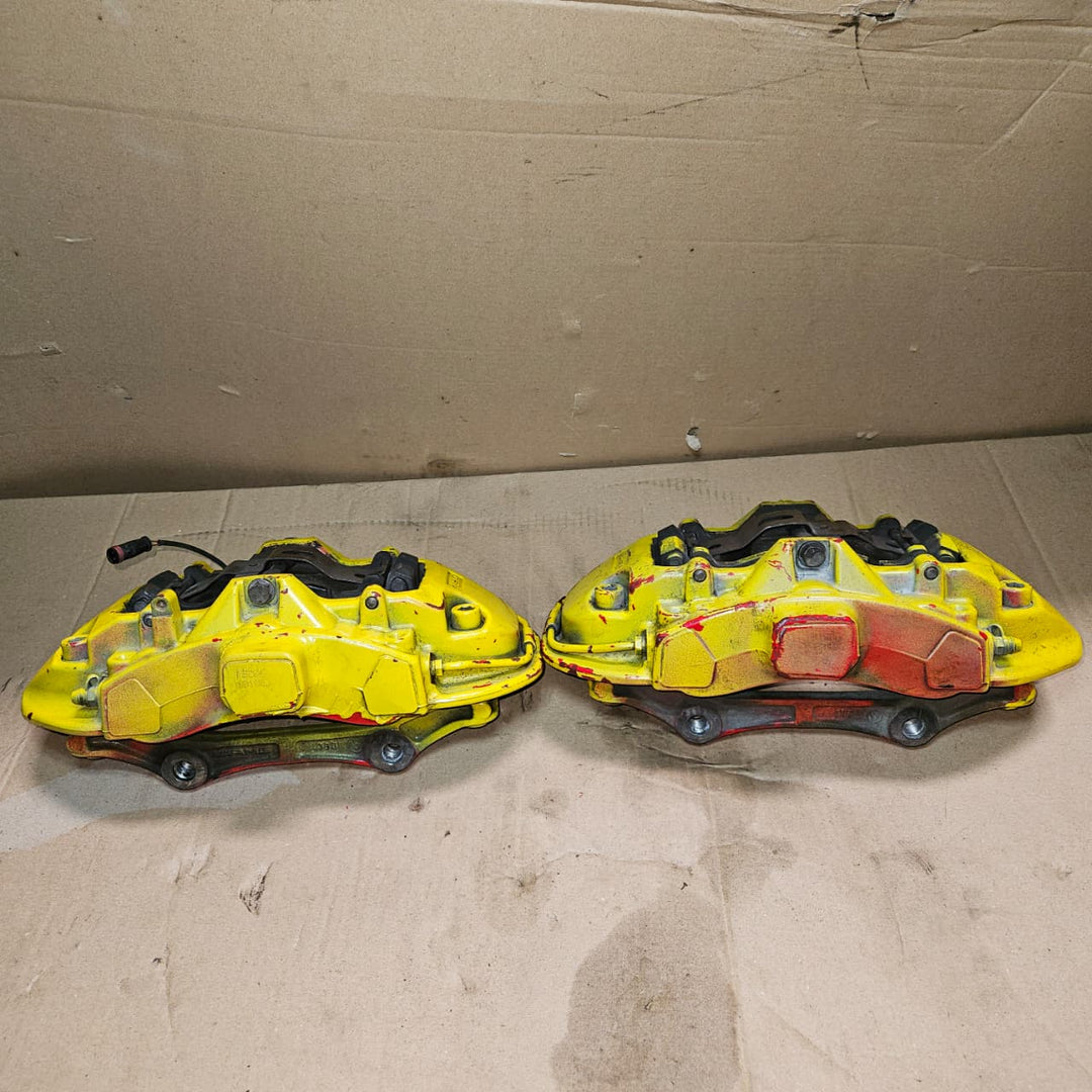 13-16 Mercedes W166 AMG ML63 GL63 Front Left & Right AMG Brake Calipers \Discs