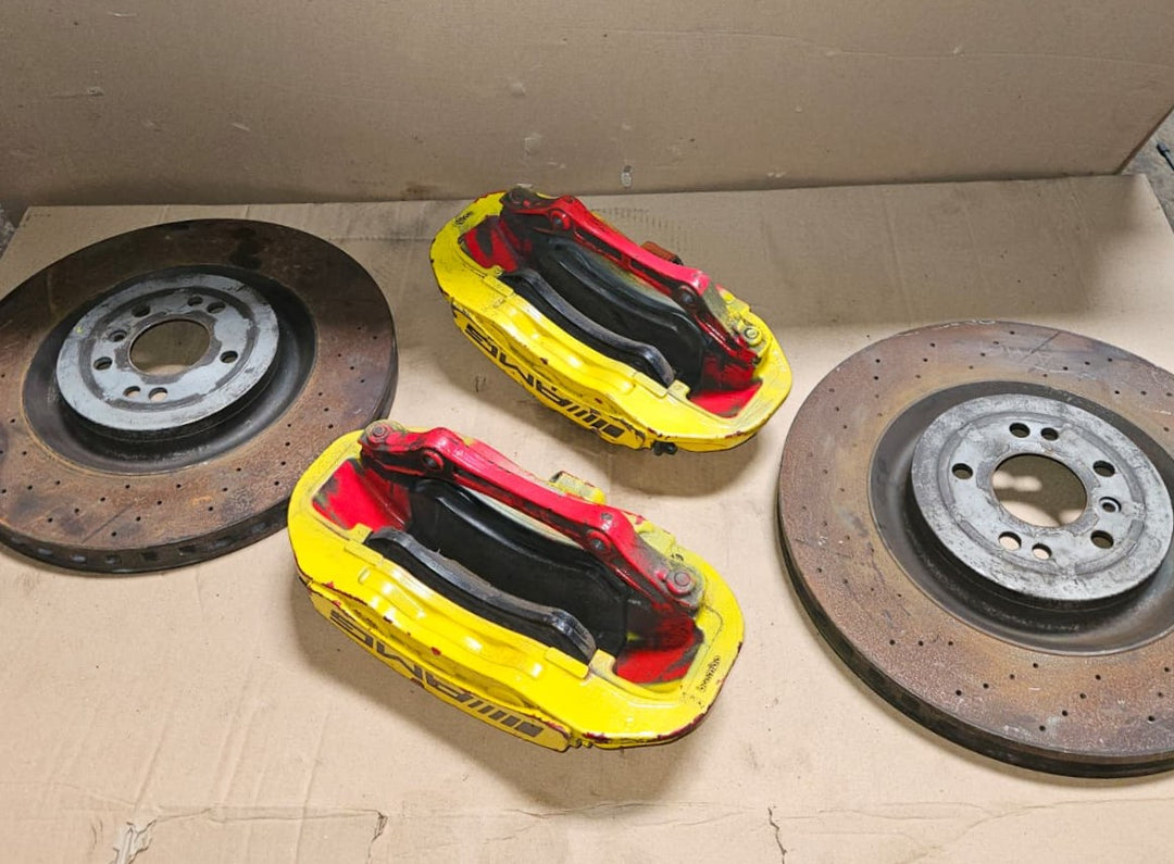 13-16 Mercedes W166 AMG ML63 GL63 Front Left & Right AMG Brake Calipers \Discs