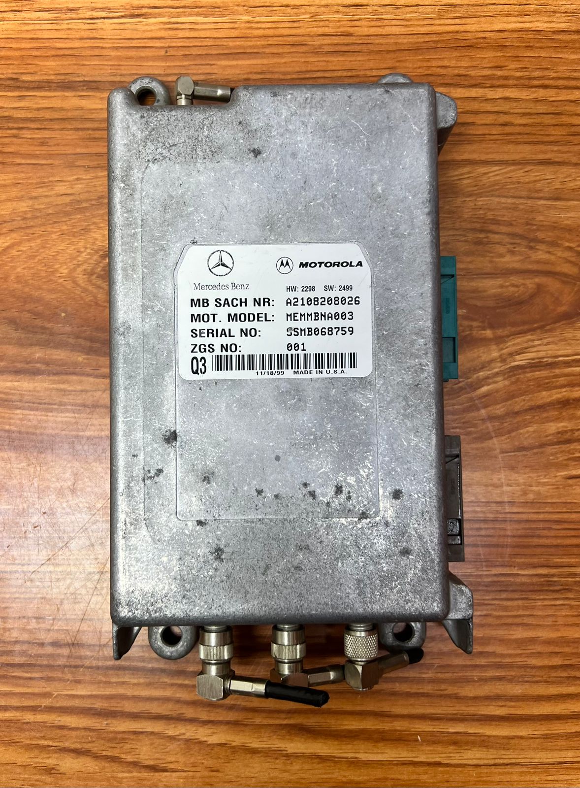 2000-2006 Mercedes-Benz S500 Communication Control Module A2108208026 W210 E-Class OEM