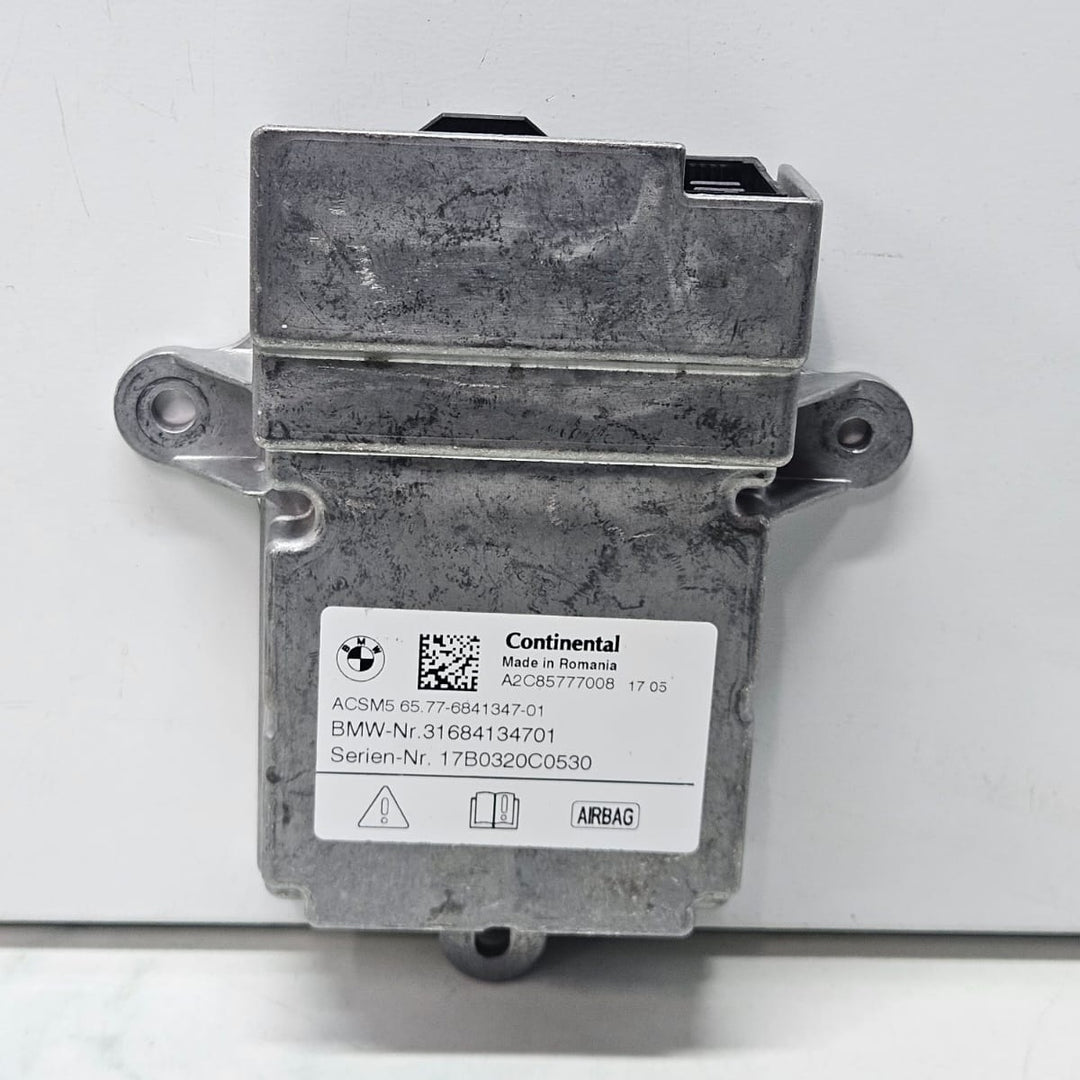 BMW 5-SERIES G30 2017 SRS BAGS CONTROL MODULE 6841347 OEM USEDE