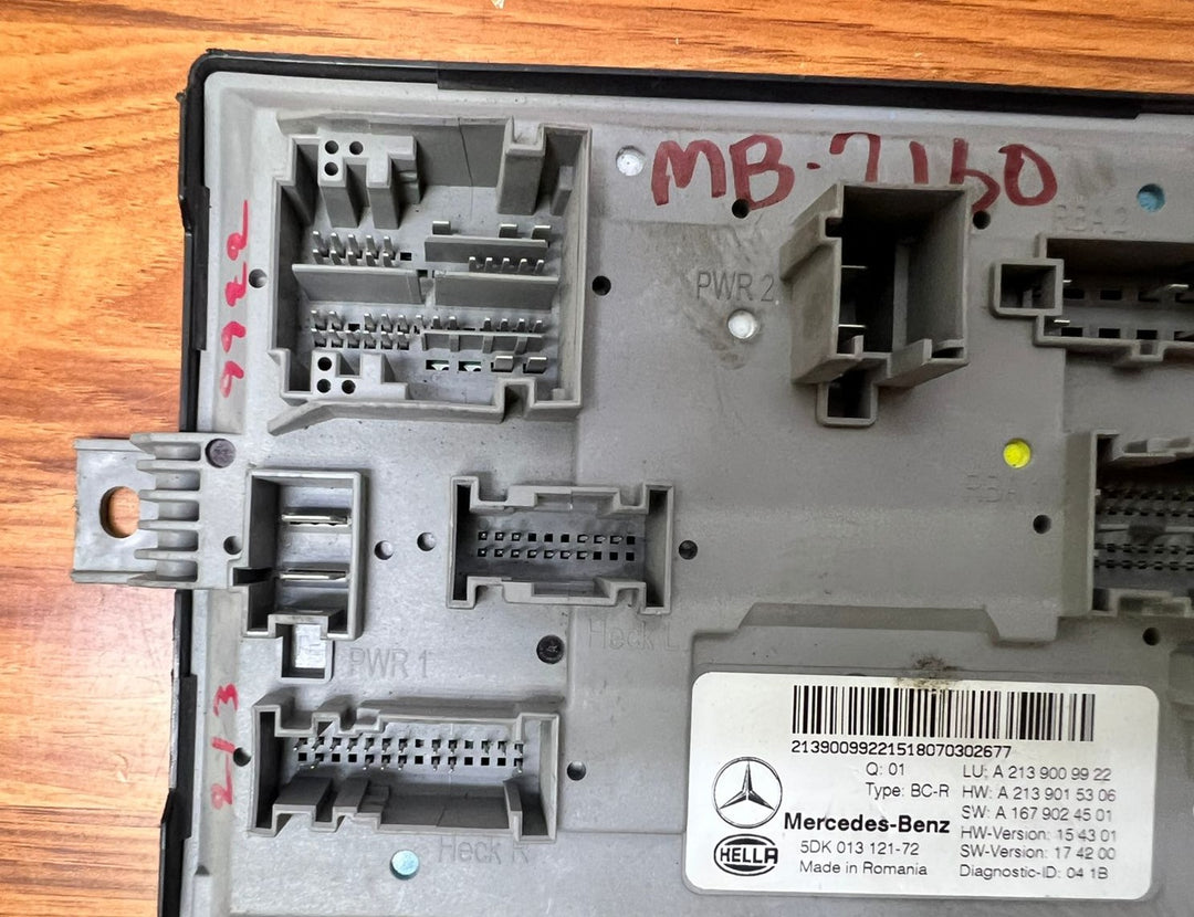 2019 Mercedes-Benz Body Control Module A2139009922 E-Class W213 OEM