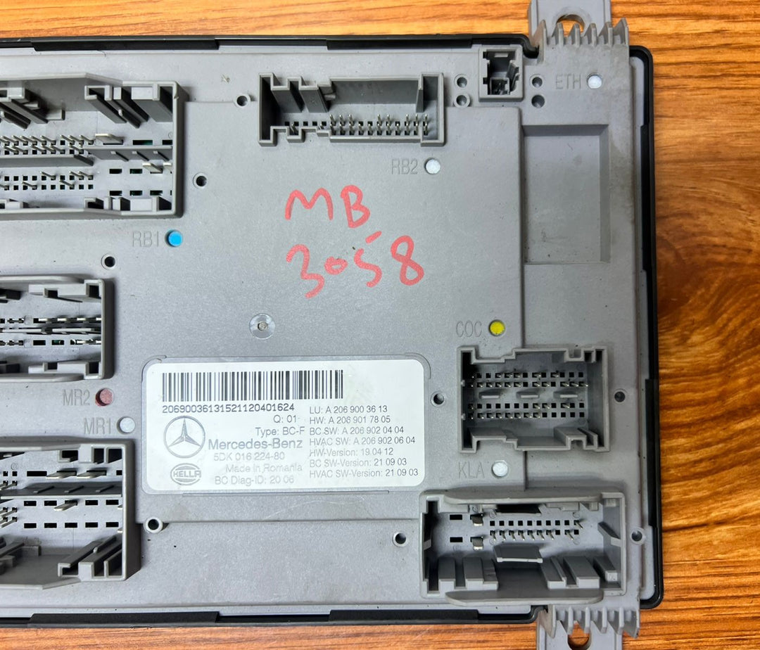 2022-2023 Mercedes-Benz C300 SAM Body Control Module A2069003613 W206 OEM