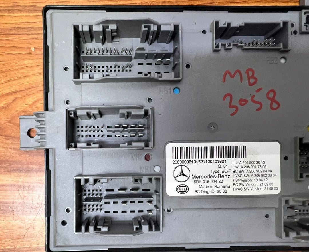2022-2023 Mercedes-Benz C300 SAM Body Control Module A2069003613 W206 OEM
