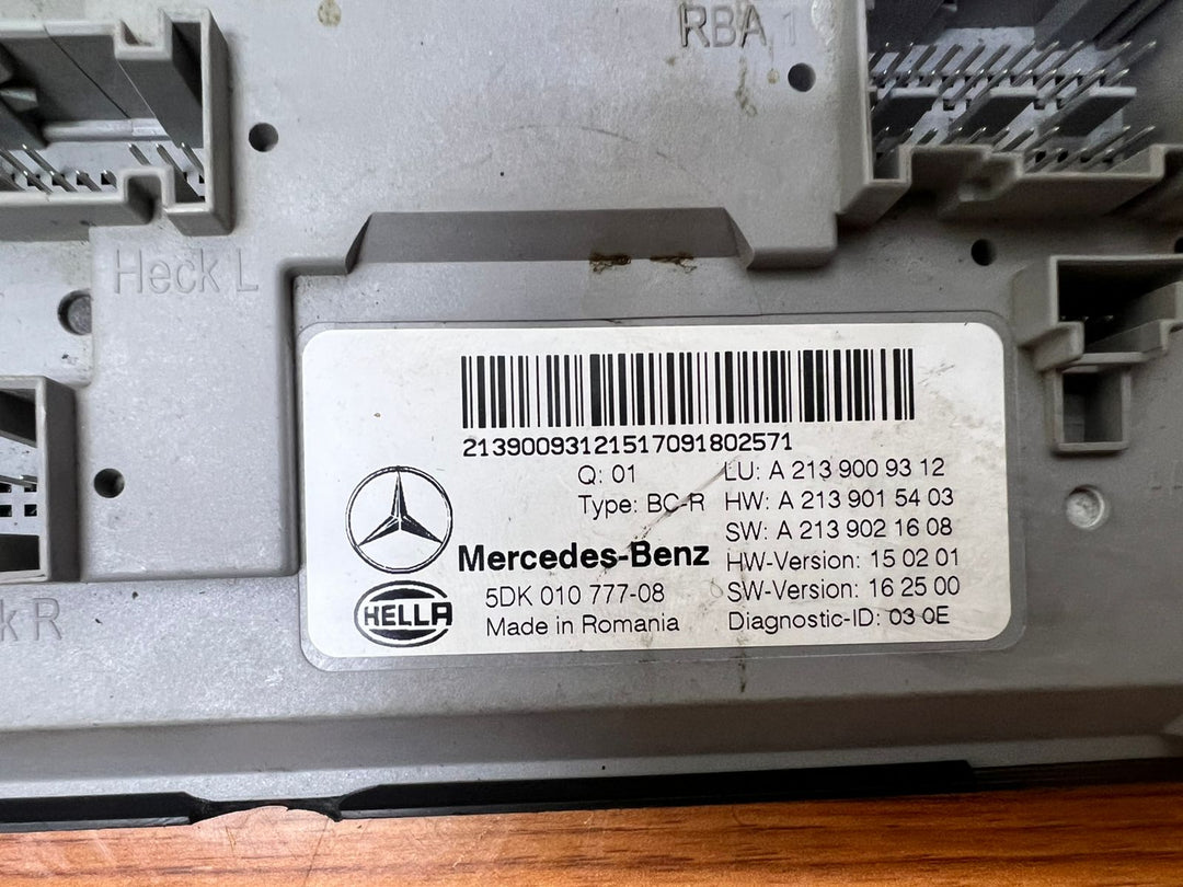 Mercedes-Benz E350 SAM Control Unit A2139009312 E-Class W213 OEM