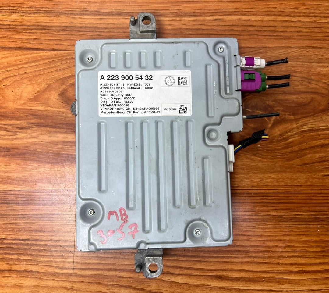 Mercedes-Benz EQE V295 Front Windshield Projection Control Unit A2239005432 OEM