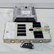 2014-2021 BMW X5 F15 B47 RHD Engine Control Unit ECU Set DDE 8593877 OEM USED