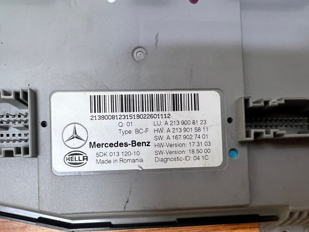 2017-2020 Mercedes-Benz AMG GT SAM Control Unit A2139008123 E-Class W213 OEM
