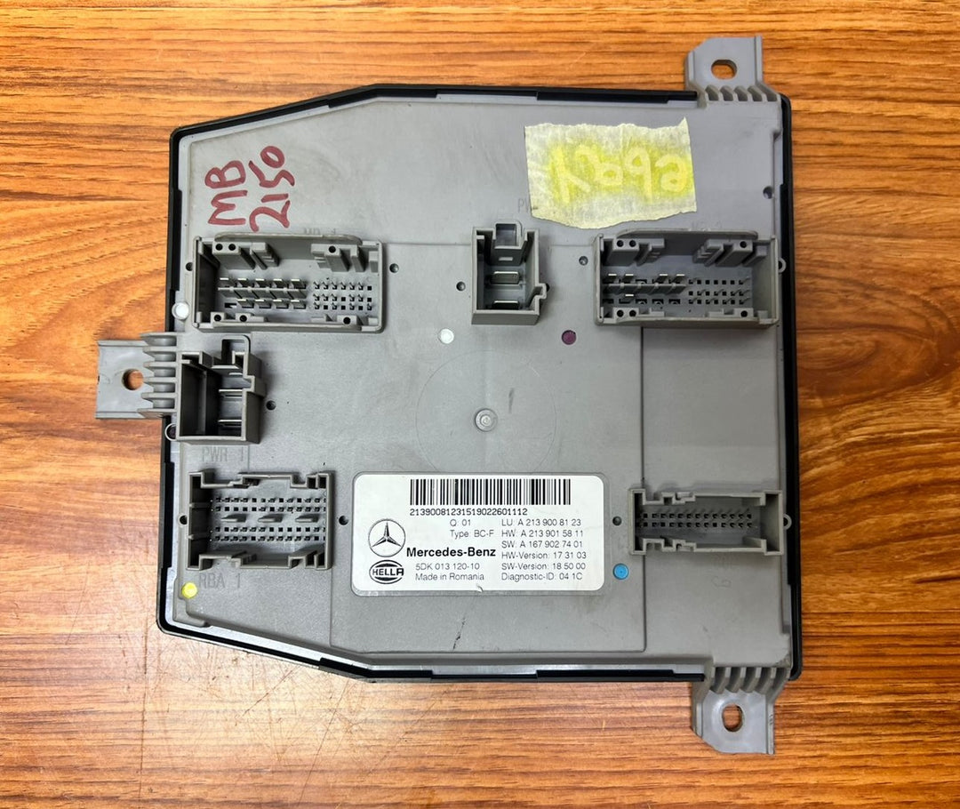 2017-2020 Mercedes-Benz AMG GT SAM Control Unit A2139008123 E-Class W213 OEM