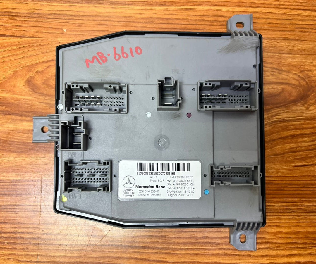 Mercedes-Benz E-Class Rear SAM Body Control Module A2139002632 W213 OEM