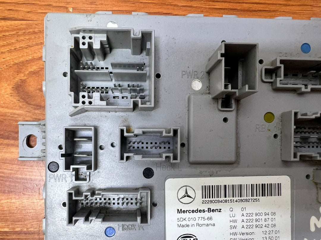 Mercedes-Benz S-Class Rear SAM Body Control Module A2229009408 W222 OEM