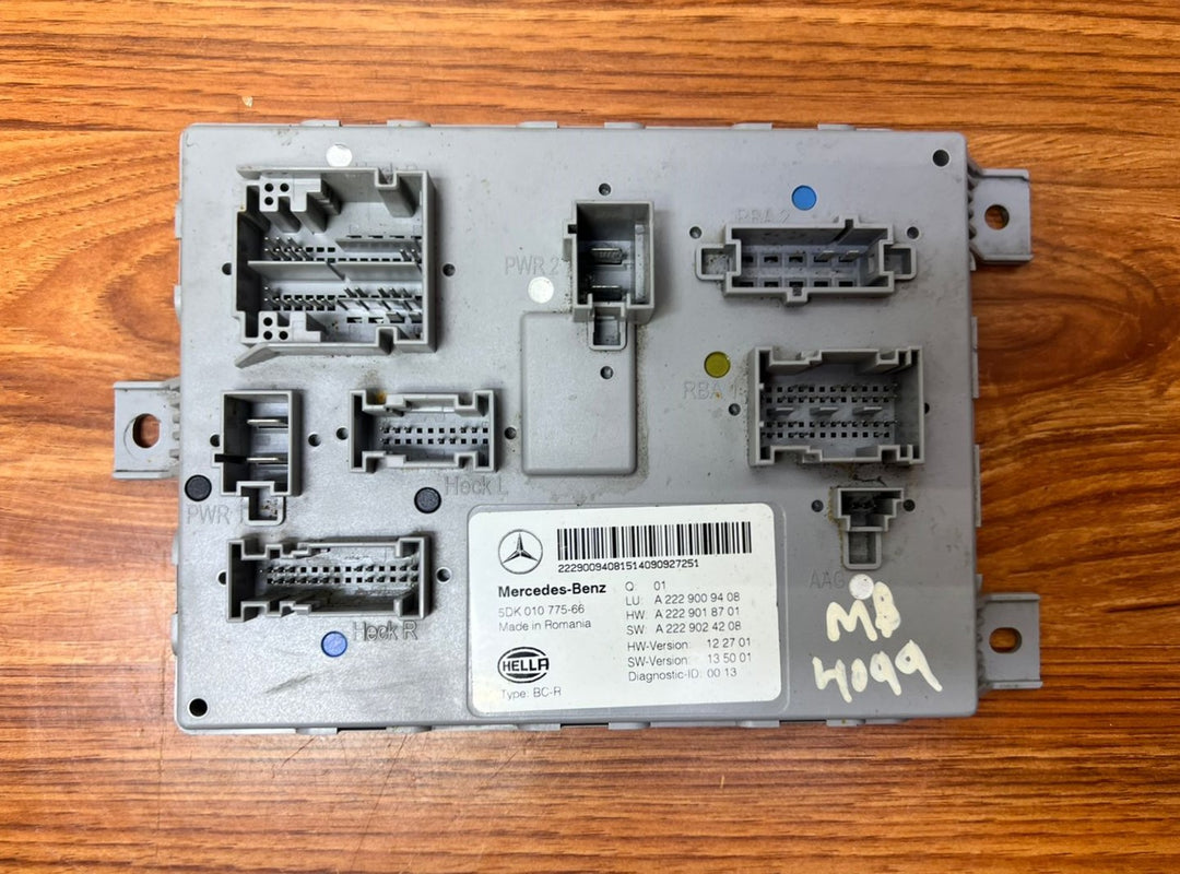 Mercedes-Benz S-Class Rear SAM Body Control Module A2229009408 W222 OEM