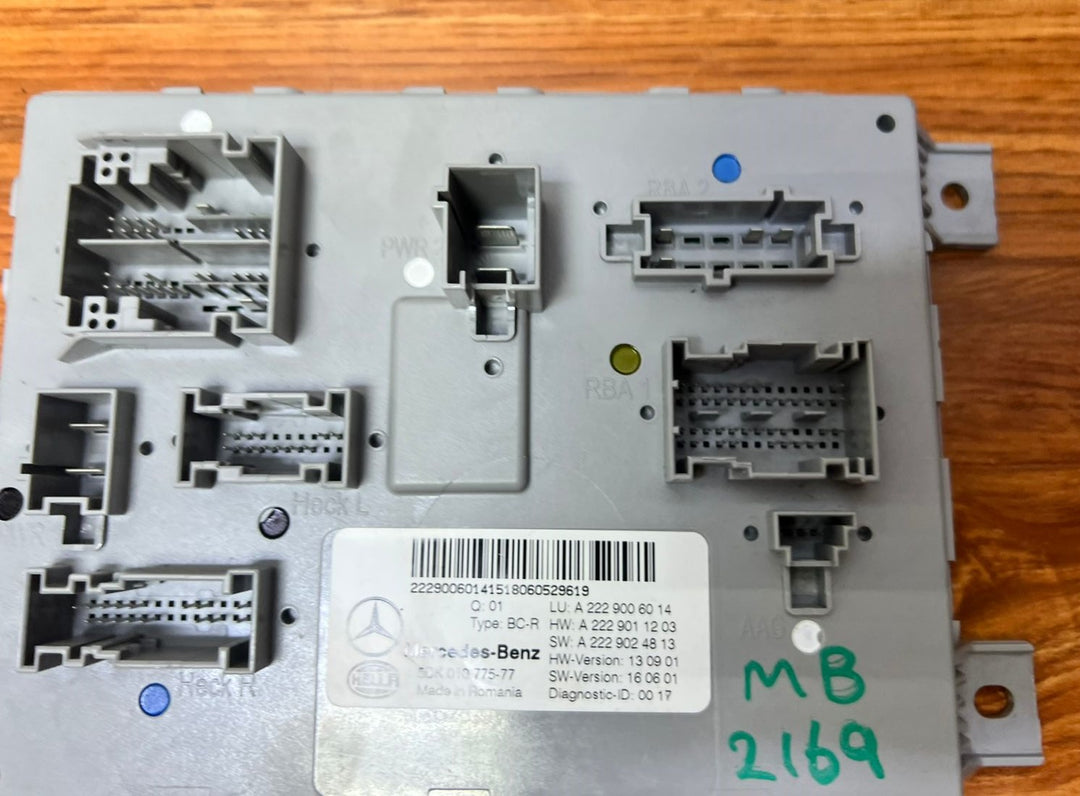 Mercedes-Benz SAM Body Control Module A2229006014 GLC W253 S-Class W222 OEM