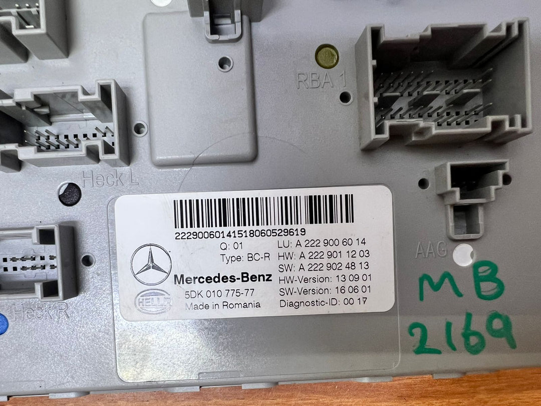 Mercedes-Benz SAM Body Control Module A2229006014 GLC W253 S-Class W222 OEM