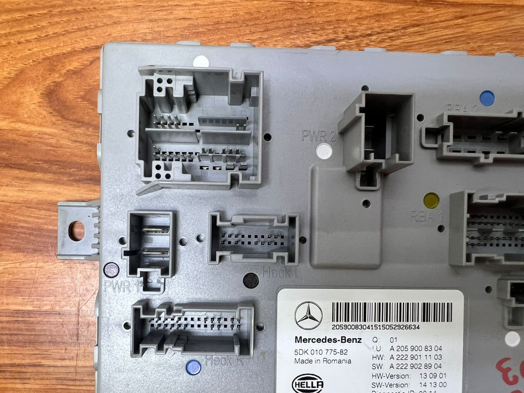 2014-2020 Mercedes-Benz C200 Rear SAM Body Control Module A2059008304 W205 OEM
