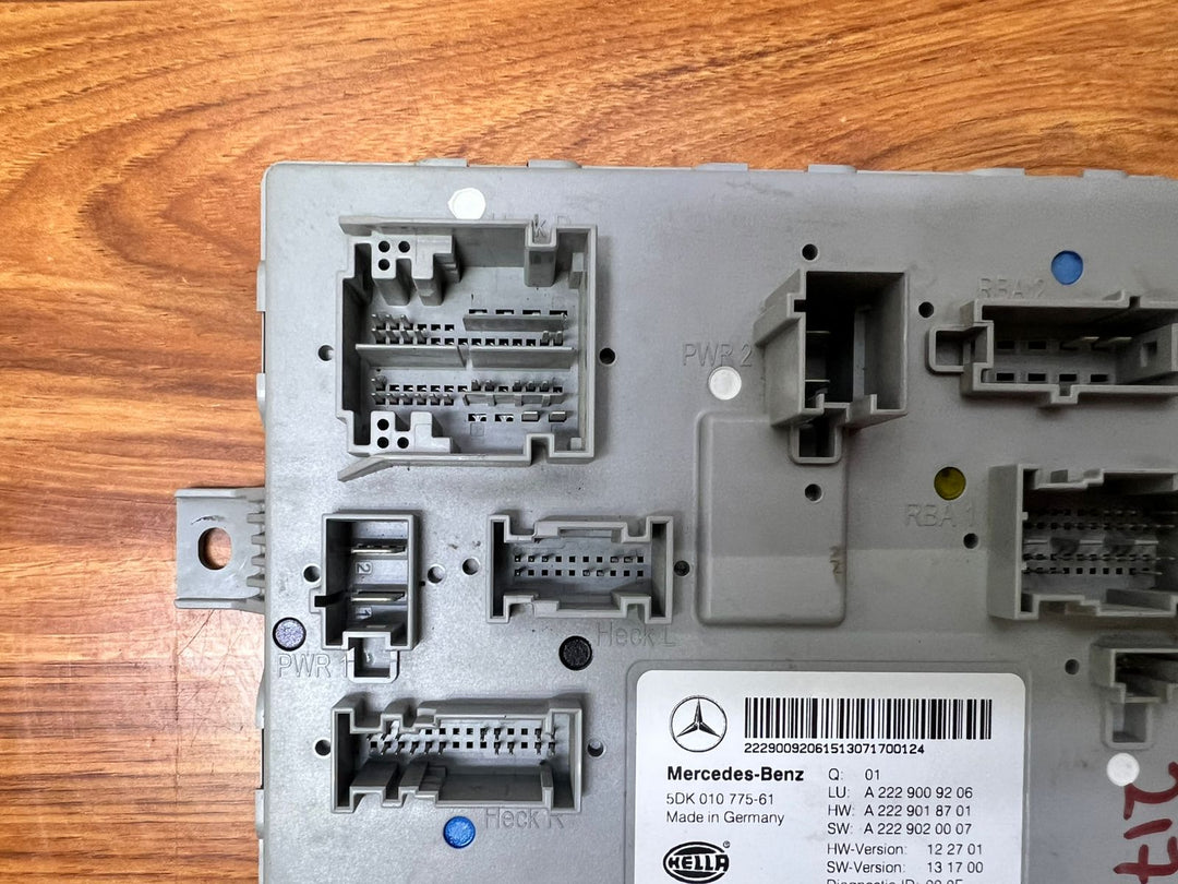 2015 Mercedes-Benz S400 SAM Body Control Unit A2229009206 S-Class W222 OEM
