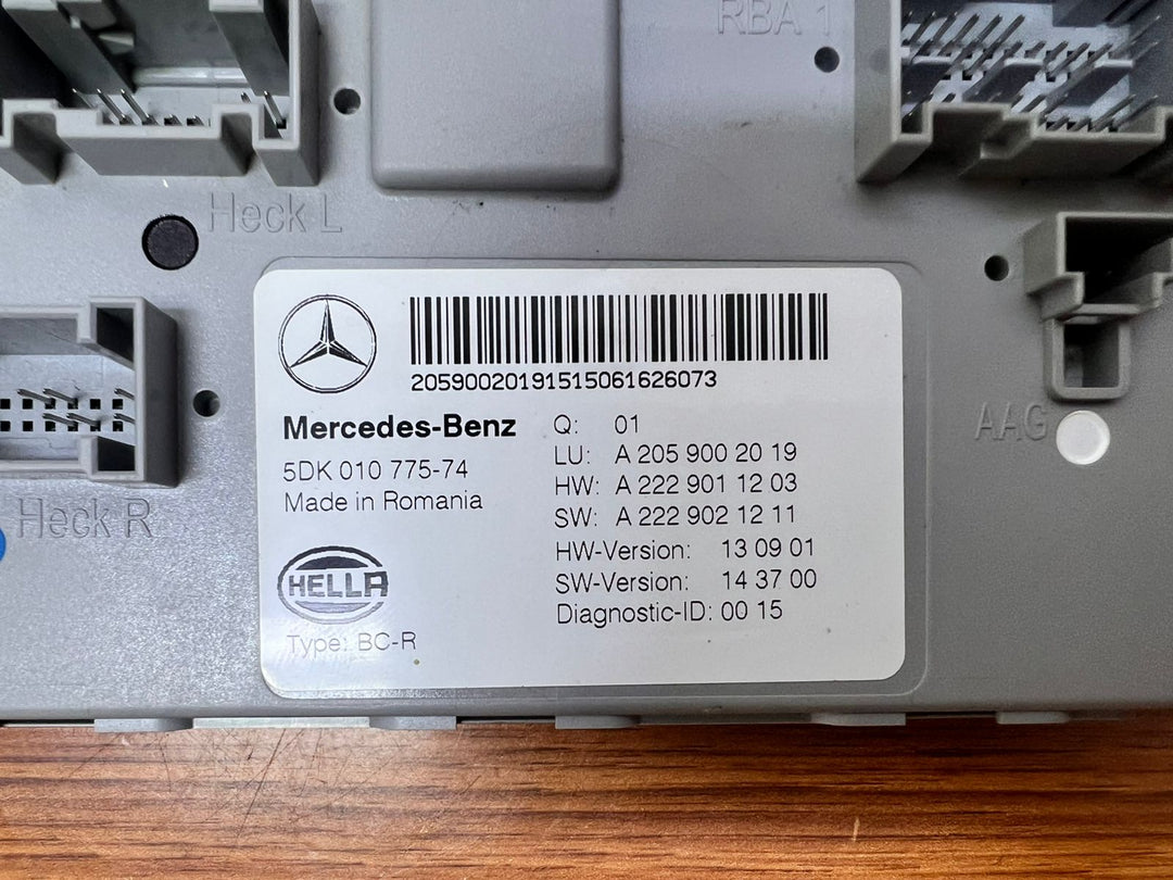 Mercedes-Benz Rear SAM Control Module A2059002019 C-Class W205 GLC W253 OEM