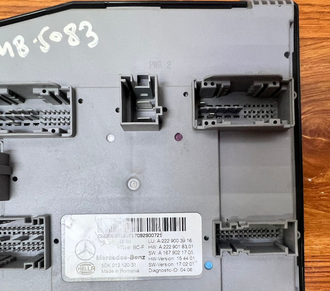 2018-2019 Mercedes-Benz S450 SAM Control Module A2229003916 S-Class W222 OEM