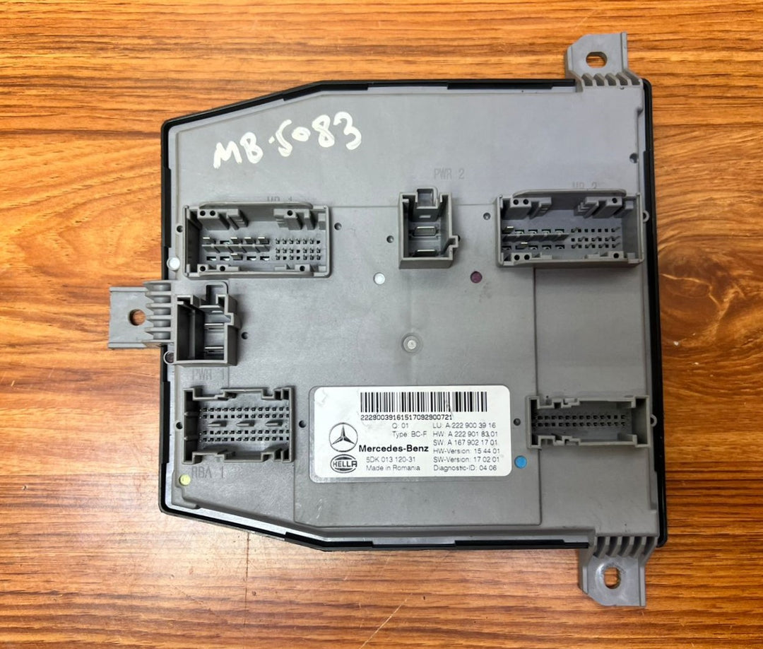2018-2019 Mercedes-Benz S450 SAM Control Module A2229003916 S-Class W222 OEM