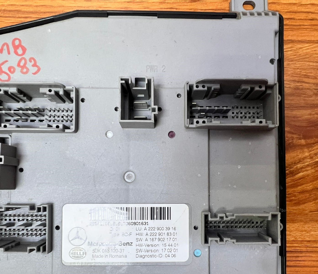 2018-2019 Mercedes-Benz S450 SAM Control Module A2229003916 W222 S-Class OEM