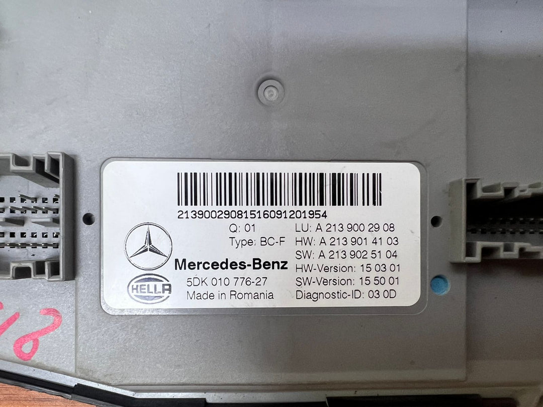 Mercedes-Benz E-Class SAM Comfort Control Module A2139002908 W213 E-Class OEM