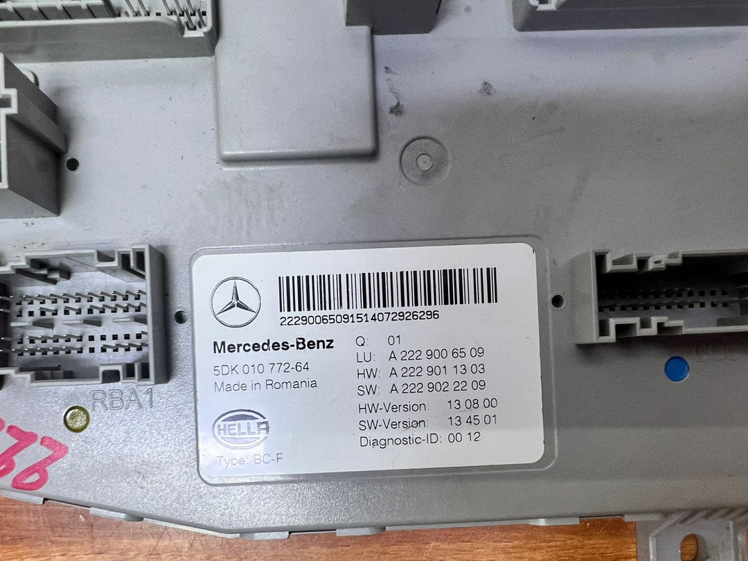 Mercedes-Benz S-Class Front SAM Body Control Module A2229006509 W222 OEM