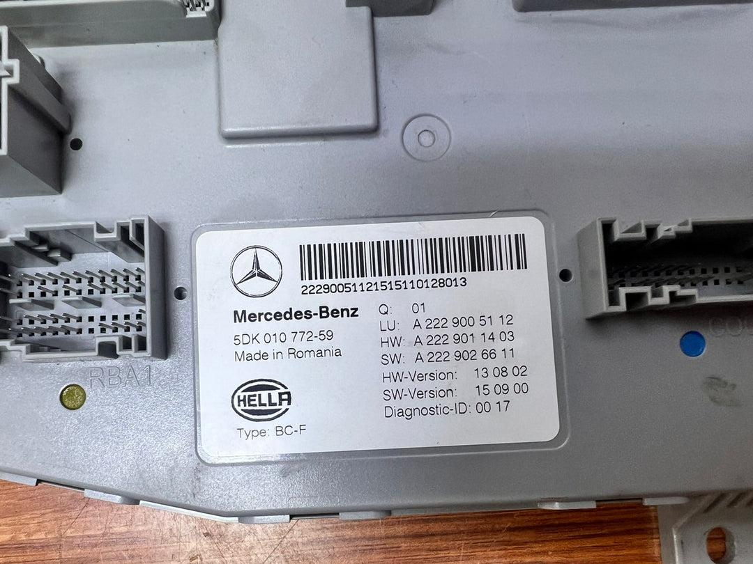 Mercedes-Benz S-Class Front Comfort Body Control Module A2229005112 W222 OEM