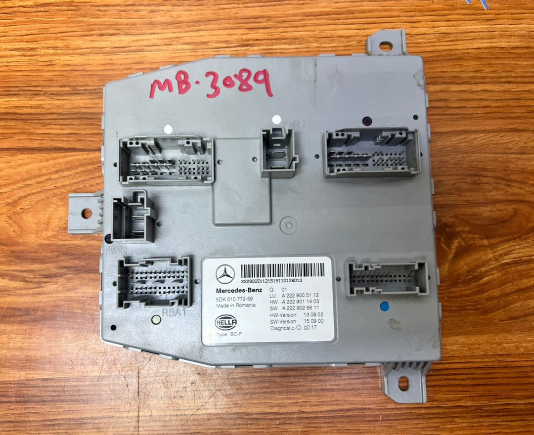 Mercedes-Benz S-Class Front Comfort Body Control Module A2229005112 W222 OEM