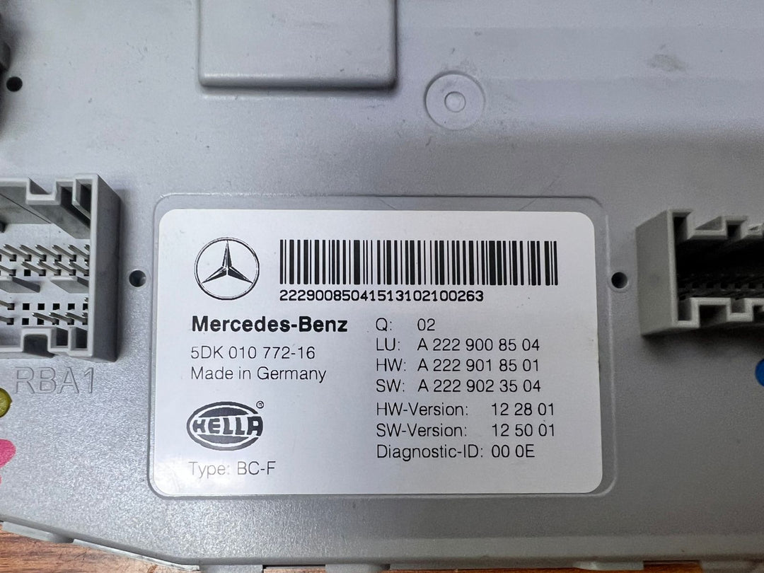 Mercedes-Benz S-Class W222 Front SAM Body Control Unit A2229008504 OEM