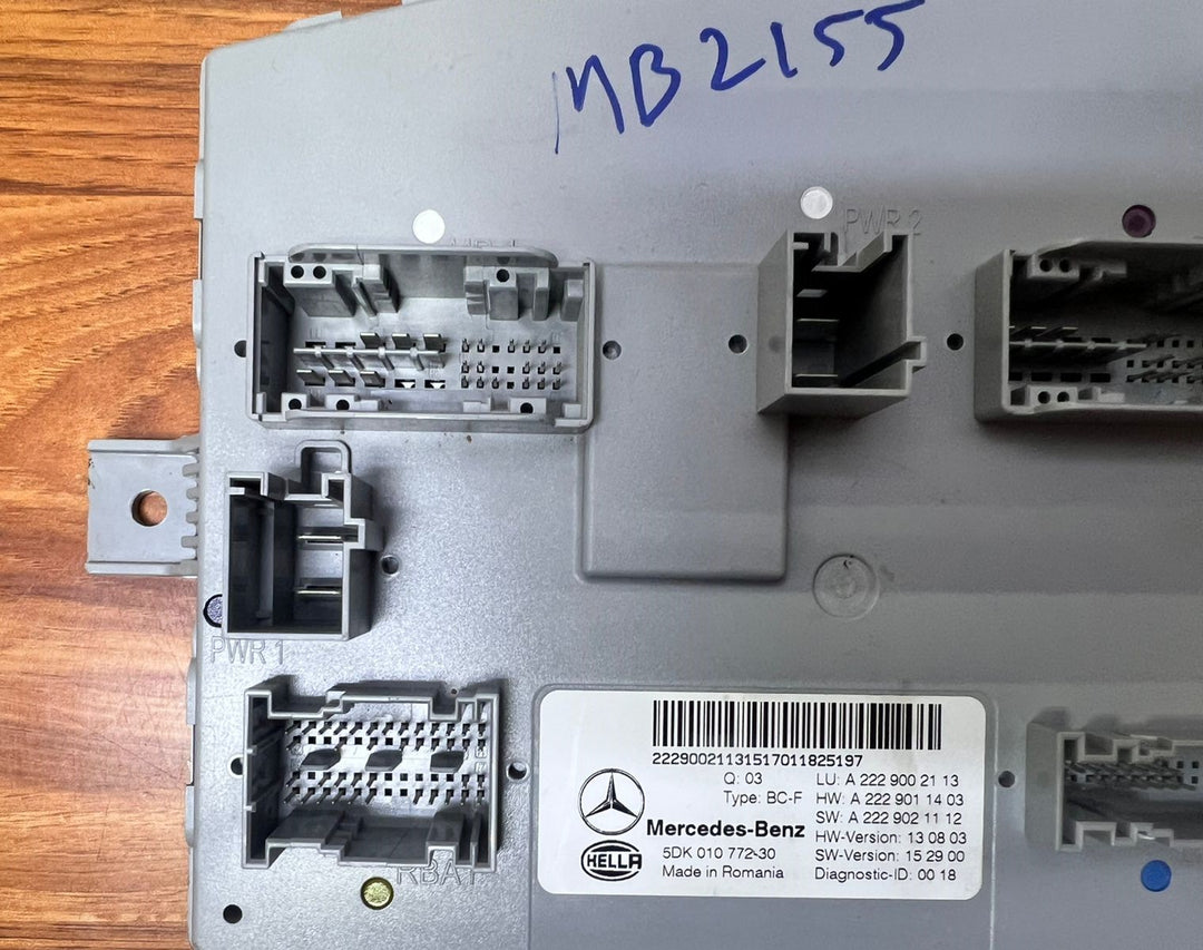 Mercedes-Benz S-Class Rear SAM Signal Control Module A2229002113 W222 OEM