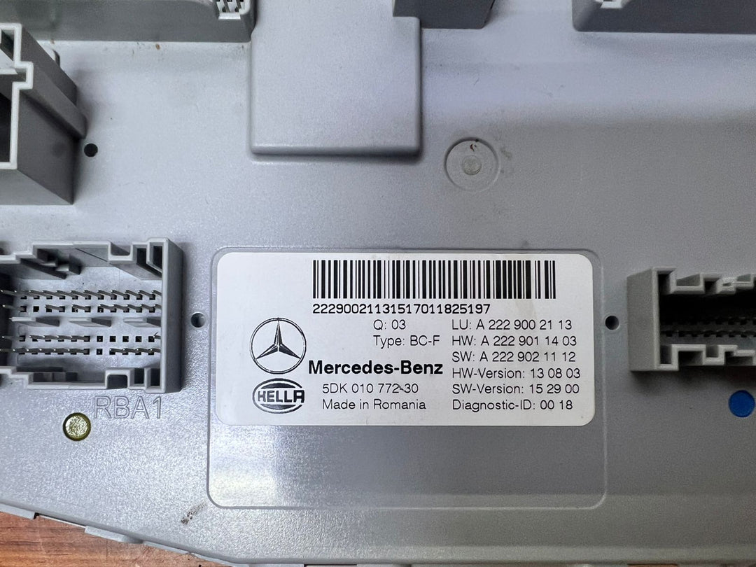 Mercedes-Benz S-Class Rear SAM Signal Control Module A2229002113 W222 OEM