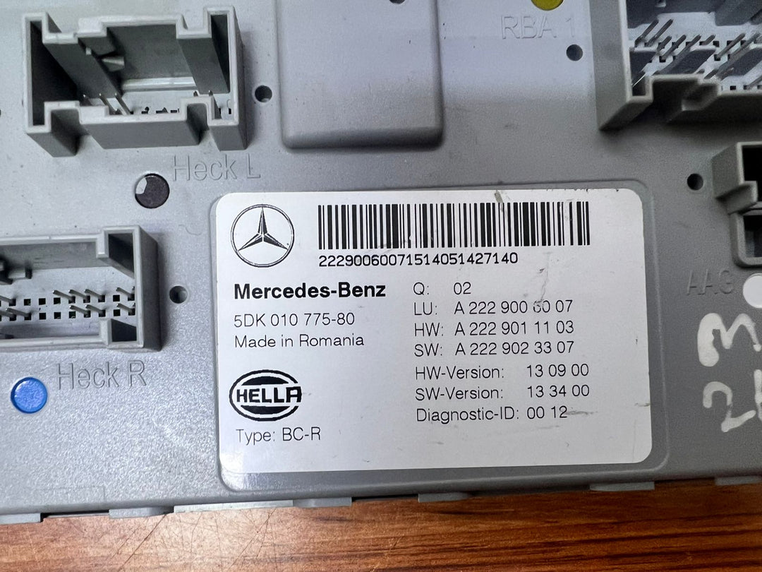 Mercedes-Benz C-Class SAM Body Control Module A2229006007 W205 W222 S-Class OEM