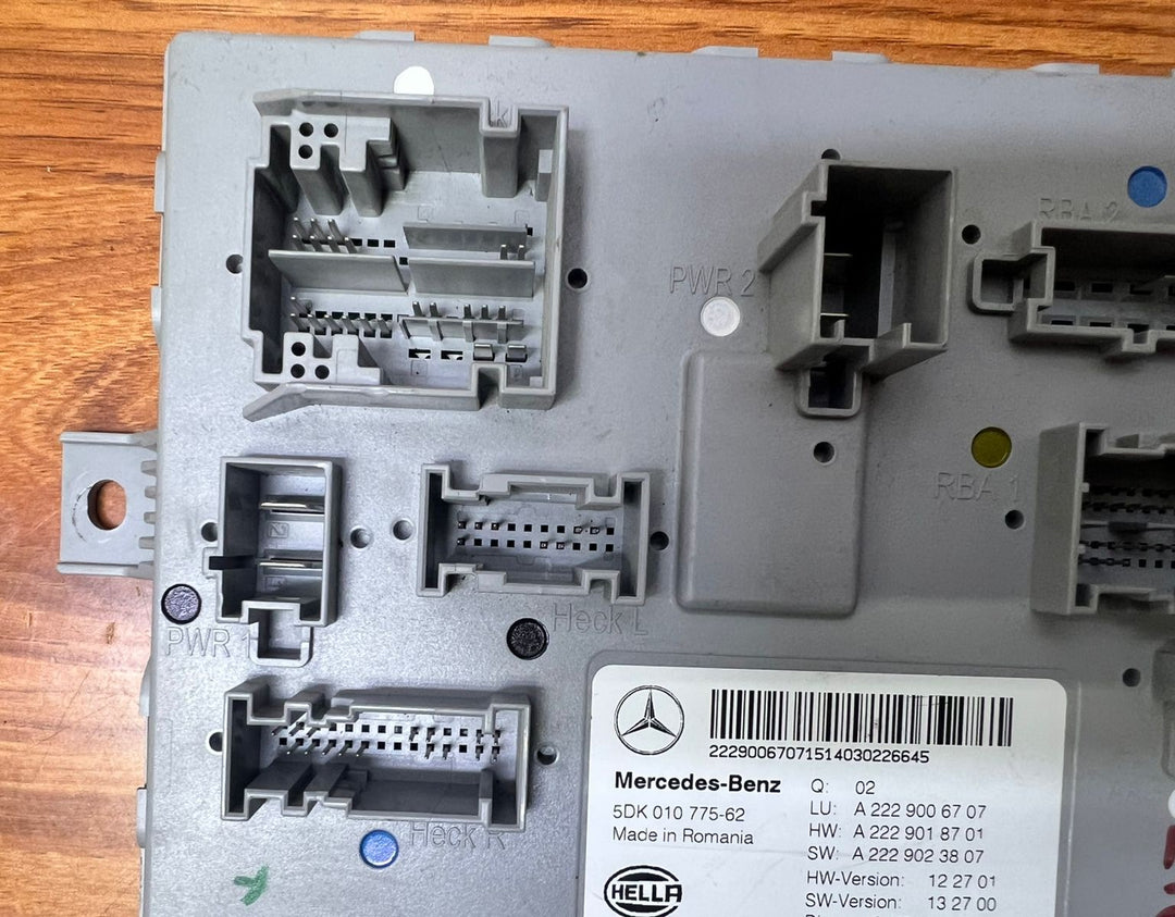 Mercedes-Benz S-Class Rear SAM Body Control Module A2229006707 W222 OEM