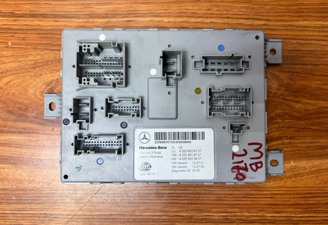 Mercedes-Benz S-Class Rear SAM Body Control Module A2229006707 W222 OEM