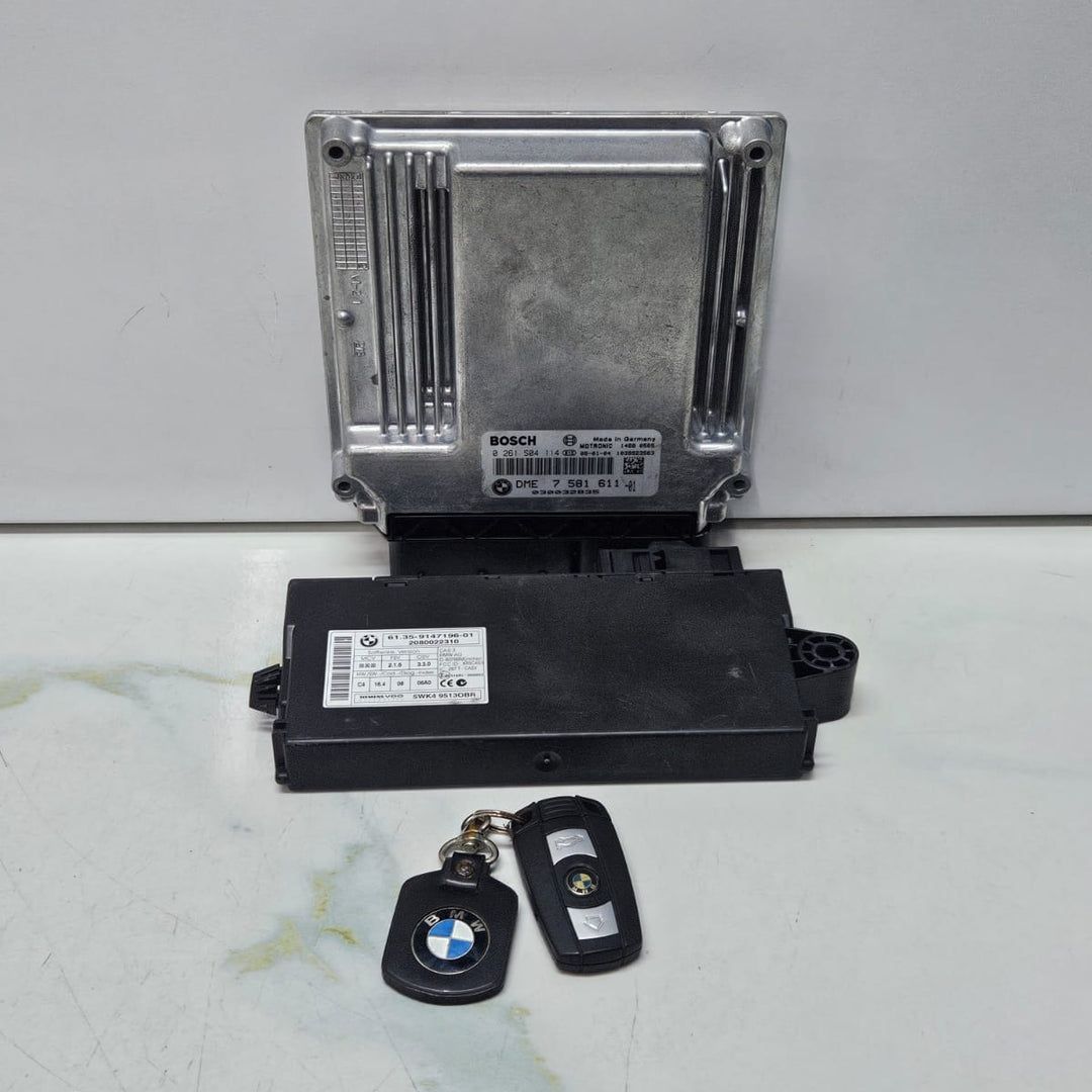 BMW E90 E60 320i N46N Engine Control Unit DME ECU SET 7581611 OEM USED